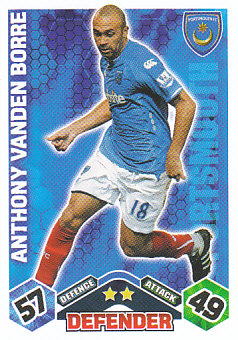 Anthony Vanden Borre Portsmouth 2009/10 Topps Match Attax #EX37